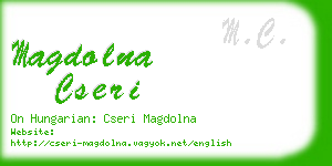 magdolna cseri business card